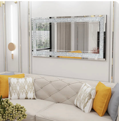 Diamond Crystal Decorative Mirror – Designer mirror by Interior Ave