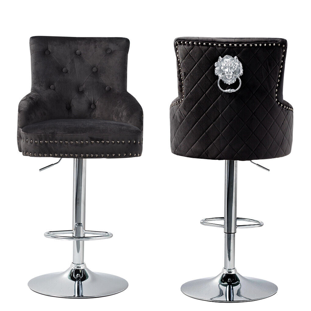 ALPHA VELVET BAR STOOL