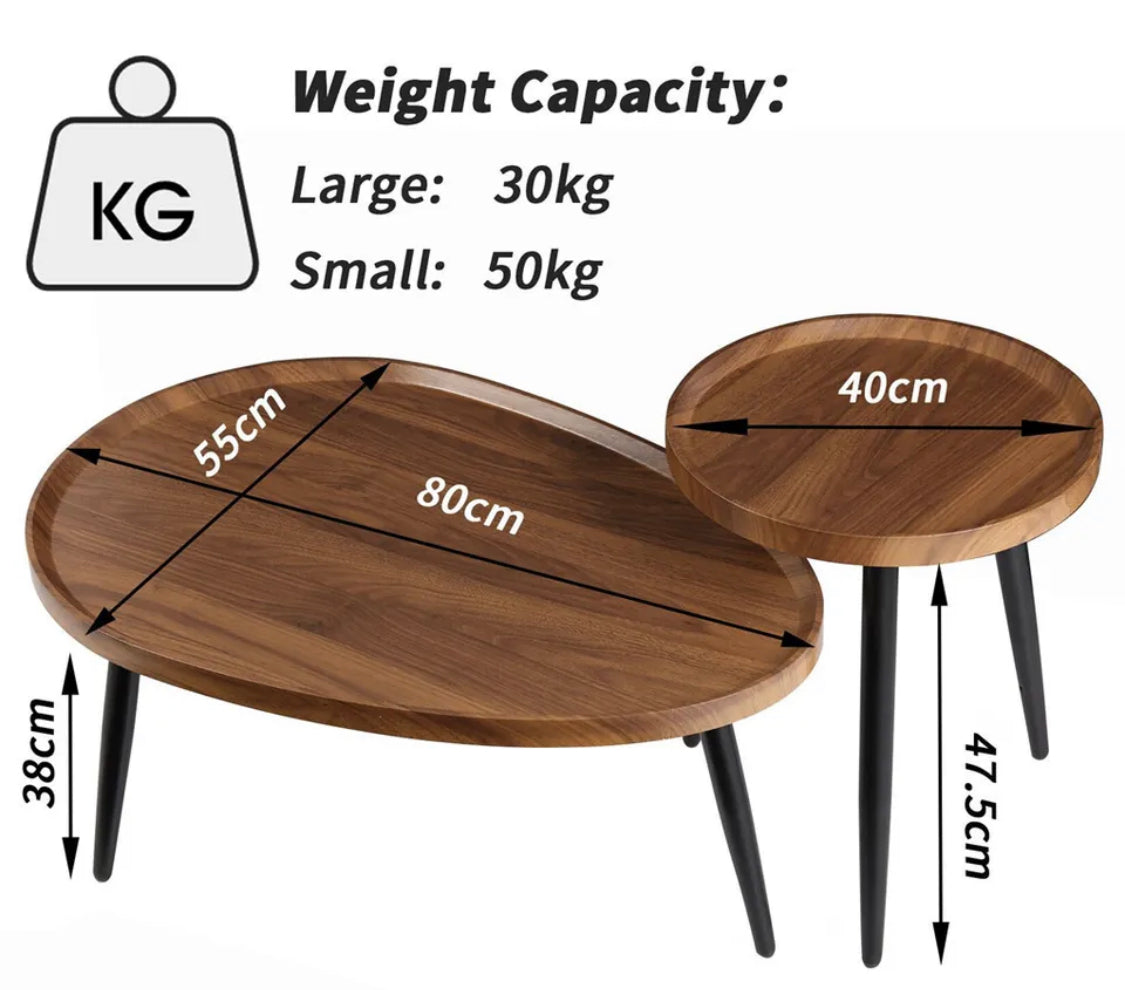 NESTED COFFEE TABLE SET