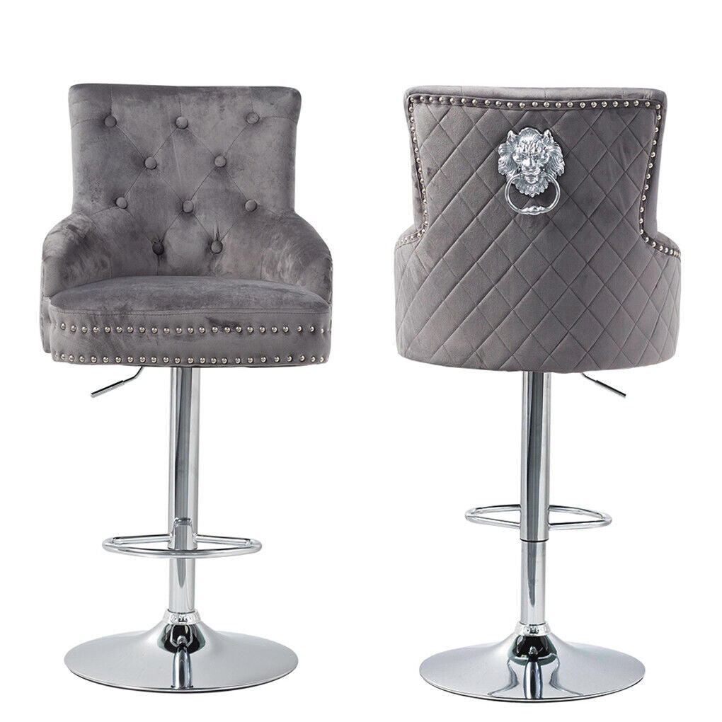 ALPHA VELVET BAR STOOL